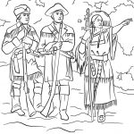Sacagawea With Lewis And Clark Coloring Page | Free Printable | Sacagawea Printable Worksheets