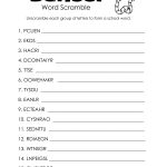 School Word Scramble (Free Worksheet!) | Squarehead Teachers | Free Printable Word Scramble Worksheets