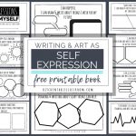 Self Expression Through Writing & Art  Free Self Esteem Worksheets | Self Esteem Worksheets For Kids Free Printable