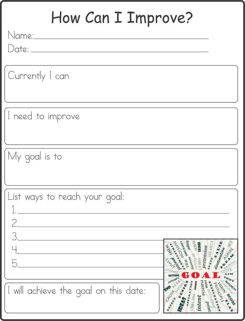 Self Improvement Worksheet - Your Therapy Source | Free Printable Coping Skills Worksheets For Adults
