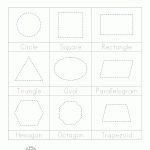 Shape Tracing Worksheets Kindergarten | Free Printable Shapes Worksheets For Kindergarten
