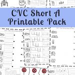 Short A Worksheets Cvc Words | Short A Printable Worksheets