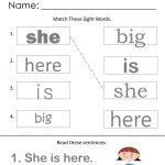 Sight Word Worksheets And Other Free Printables Available At | Free Printable Autism Worksheets