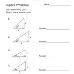 Simple Algebra 1 Worksheet Printable | Ged Prep | Algebra Worksheets | Ged Math Printable Worksheets