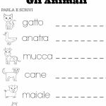 Simple Italian Lessons For Kids: Lezione 2   Gli Animali | Italian Worksheets For Beginners Printable