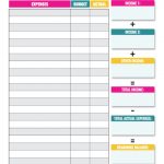 Simple Monthly Budget Tracker (Printable & Digital) | Printables | Printable Budget Worksheet