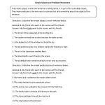 Simple Subject And Predicate Worksheet | 9Th Grade Practice   9Th | 9Th Grade English Worksheets Free Printable