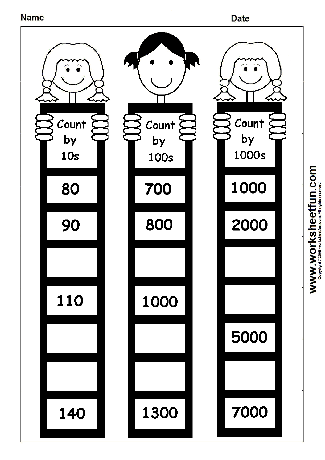 Skip Count Skip Counting2 5 And 10 Bug Theme Counting Skip
