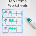 Snowman Winter Ten Frame Printable   Fun With Mama | Ten Frame Printable Worksheets