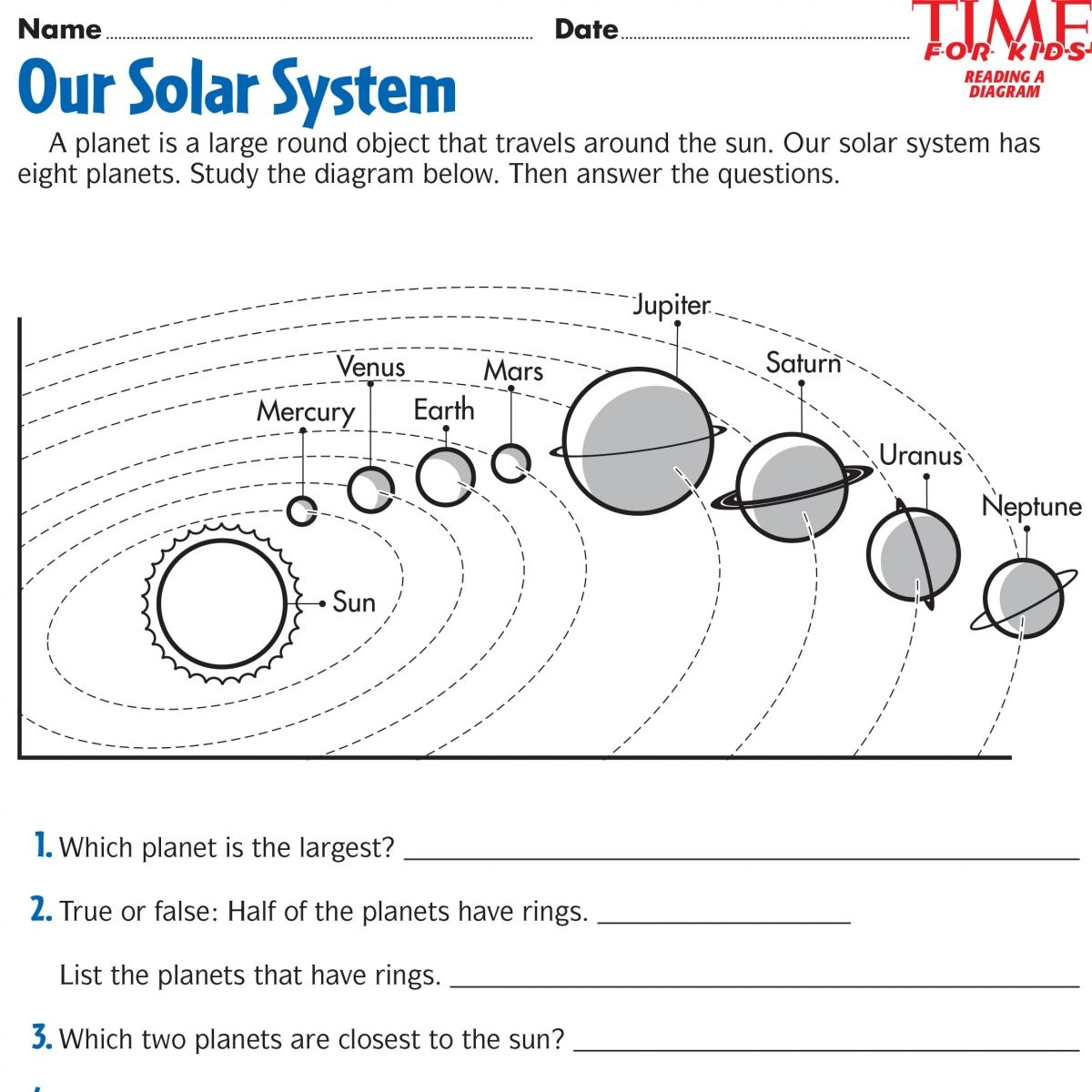 Grade 1 Space Mission Math Worksheet