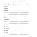 Spelling Worksheets | Fifth Grade Spelling Worksheets   Free | Free Printable Spelling Worksheets
