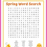 Spring Word Search Free Printable Worksheet For Kids | Butterfly Word Search Printable Worksheets