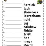 St. Patrick's Abc Order Worksheet | Homeschool Printables | Printable Abc Order Worksheets