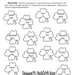 St. Patrick's Day Printouts And Worksheets | Free Printable St Patrick Day Worksheets