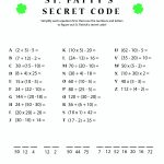 St. Patty's Day Crack The Secret Code Worksheet! Print This One Out | Crack The Code Worksheets Printable