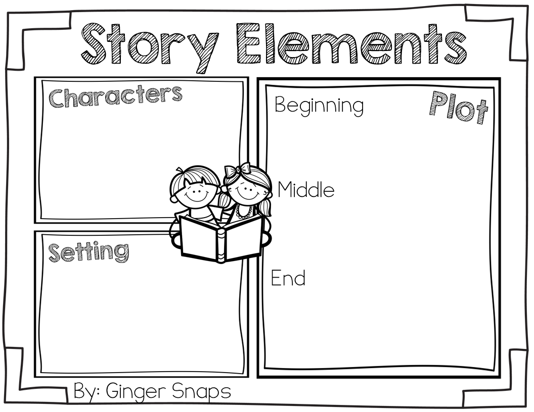 Story Elements Freebie (Ginger Snaps Treats For Teachers) | Free | Free Printable Story Elements Worksheets