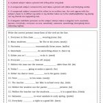 Subject Verb Agreement Worksheet   Free Esl Printable Worksheets | Free Printable Subject Verb Agreement Worksheets