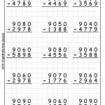 Subtraction With Regrouping – 9 Worksheets | Printable Worksheets | Printable Subtraction Worksheets With Regrouping