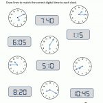 Telling Time Clock Worksheets To 5 Minutes | Learn To Tell The Time Printable Worksheets