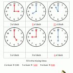 Telling Time Worksheets   O'clock And Half Past | Kindergarten Clock Worksheet Printables