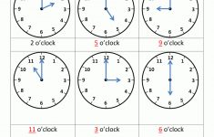 Printable Telling Time Worksheets 1St Grade