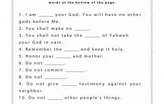 Free Printable Children's Bible Worksheets