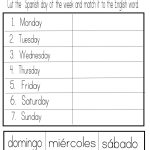 Thank You God! | Spanish | Preschool Spanish, Spanish Worksheets | Free Printable Spanish Worksheets Days Of The Week
