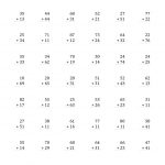 The 2 Digit Addition With No Regrouping (A) Math Worksheet From The | Printable 2 Digit Addition Worksheets