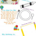 The Best All About Me Preschool Theme Printables   Natural Beach Living | All About Me Worksheet Preschool Printable
