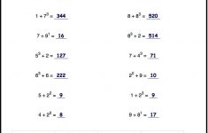 The Exponents Worksheets In This Section Provide Practice That | Free Printable Exponent Worksheets