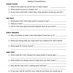 The Twits'roald Dahl Reading Comprehension Worksheet   Free Esl | Comprehension Worksheets Ks1 Printable