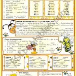 The Verb To Be E – Reading • Grammar • Chart • Exercises • 6 Tasks | To Be Worksheets Printable