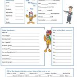The Verb To Be Worksheet   Free Esl Printable Worksheets Made | To Be Worksheets Printable