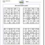 These Printable Sudoku Puzzles Range From Easy To Hard, Including | Printable Sudoku Worksheets