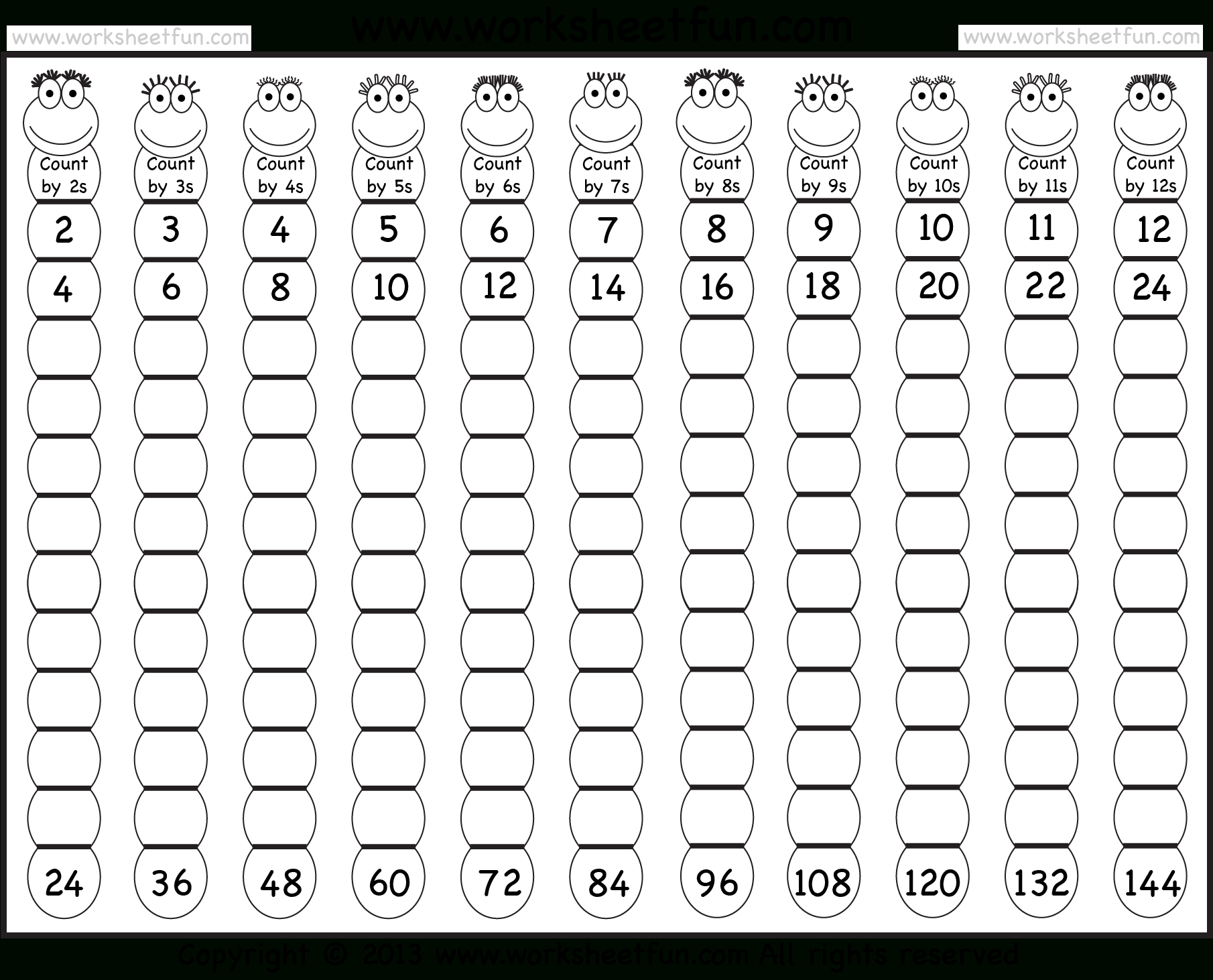 Free Printable Blank Multiplication Chart 1 12 Times Tables Worksheets 