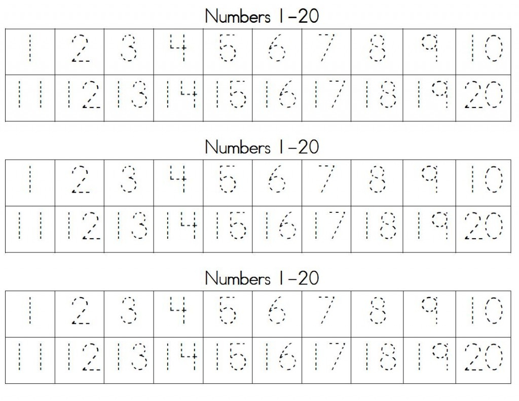 Free Printable Counting Worksheets 1 20 Printable Worksheets