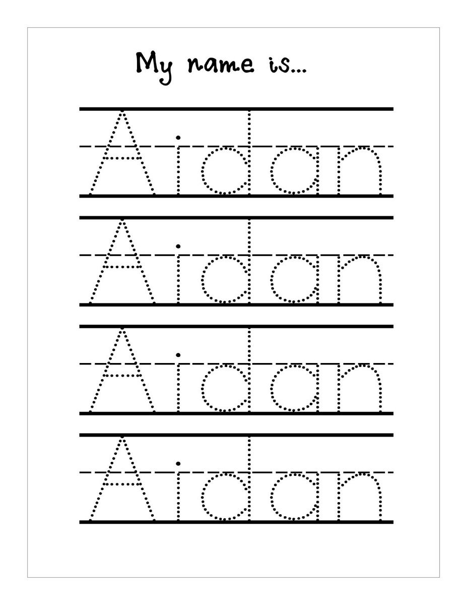 Trace Your Name Worksheet Free | Handwriting/journaling | Name | Trace Your Name Worksheets Printables