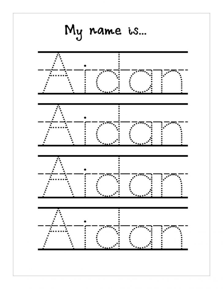 Trace Your Name Worksheet Printable Kiddo Shelter | Best Worksheet ...