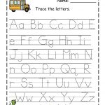 Traceable Letter Worksheets To Print | Alphabet And Numbers Learning | Traceable Abc Printable Worksheets