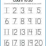 Tracing Name Sheets Tracing Sheets For Kindergarten Numbers   Free | Writing Numbers 1 20 Printable Worksheets