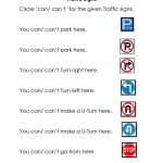Traffic Signs | Health And Family Life | Construction Signs, Road | Free Printable Traffic Signs Worksheets