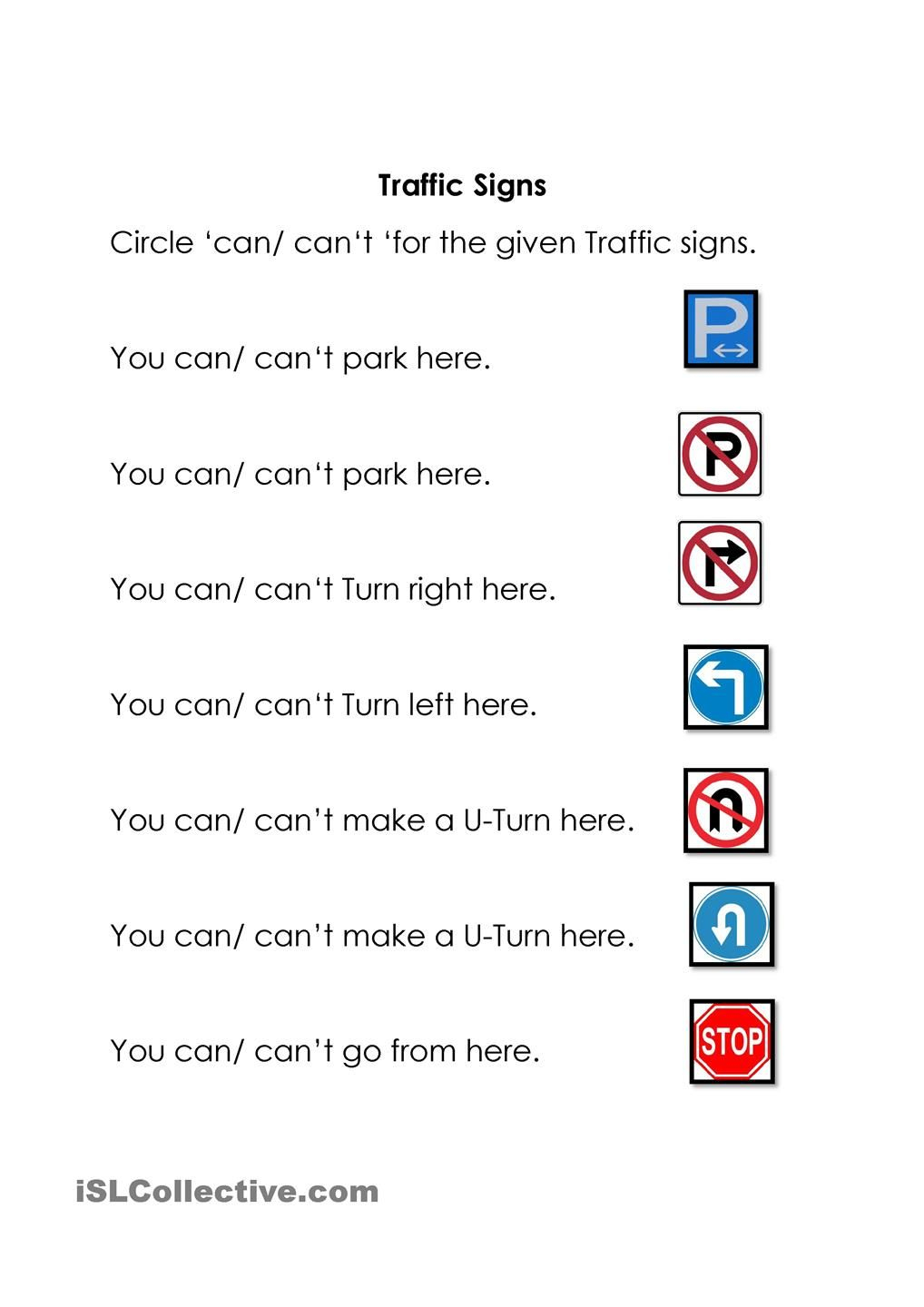 Traffic Signs | Health And Family Life | Construction Signs, Road | Printable Worksheets For Drivers Education