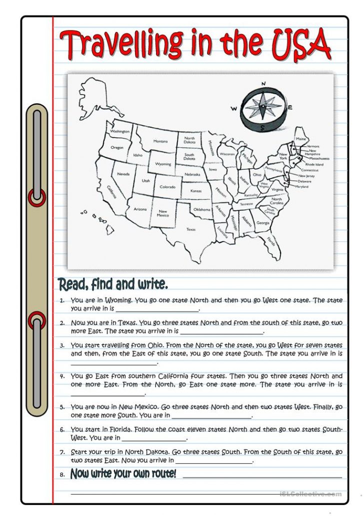 Travelling In The Usa Worksheet Free Esl Printable Worksheets Made