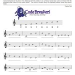 Treble Clef Fun Note Reading | Easy Music Theory For Middle School | Reading Music Worksheets Printable