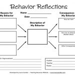 Tween Teaching: Behavior Reflections Sheet | School | Behavior | Middle School Printable Worksheets