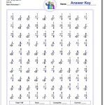 Two Minute Multiplication/division Fact Family Worksheet! Two Minute | Free Printable Multiplication Division Fact Family Worksheets