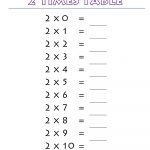Two Times Table Worksheets | Times Tables Worksheets | Times Tables | 2X Table Worksheet Printable