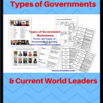 Types Of Government, Societies, World Governments Printables These | Types Of Government Worksheets Printable