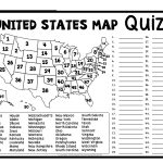 United States Map Quiz & Worksheet: Usa Map Test With Practice | Free Printable States And Capitals Worksheets