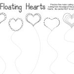 Valentine Trace & Cut Printables | Kids Stuffs | Pinterest | Cutting | Printable Cutting Worksheets For Preschoolers